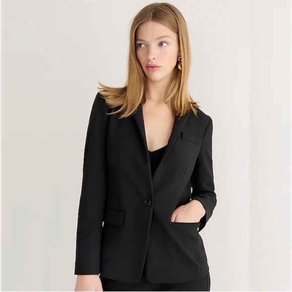 J. Crew Regent Wool Blazer Size 2P Office Siren Corpcore - Picture 1 of 16